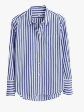 Alex Mill Blue and White Stripe Wyatt Shirt